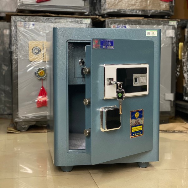 Két sắt việt tiệp BO50FE Luxury màu xanh