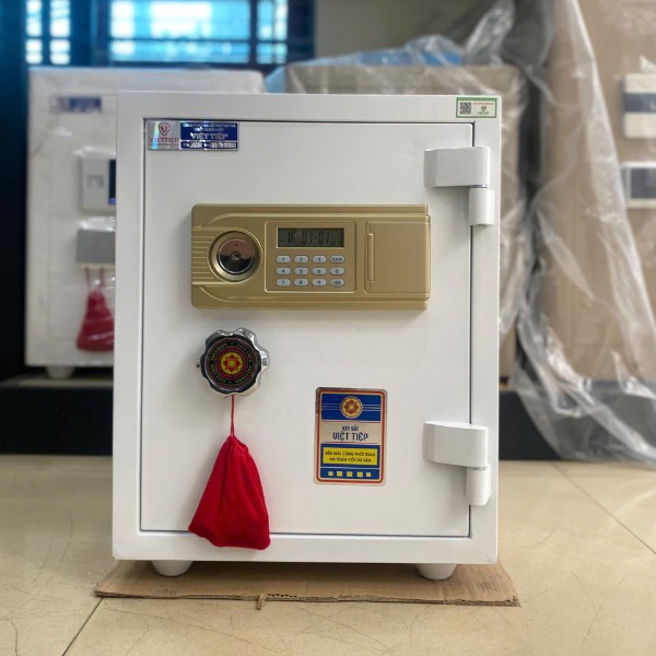 Két sắt việt tiệp K54E màu trắng khóa điện tử