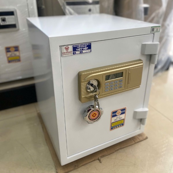 Két sắt việt tiệp K54E màu trắng khóa điện tử