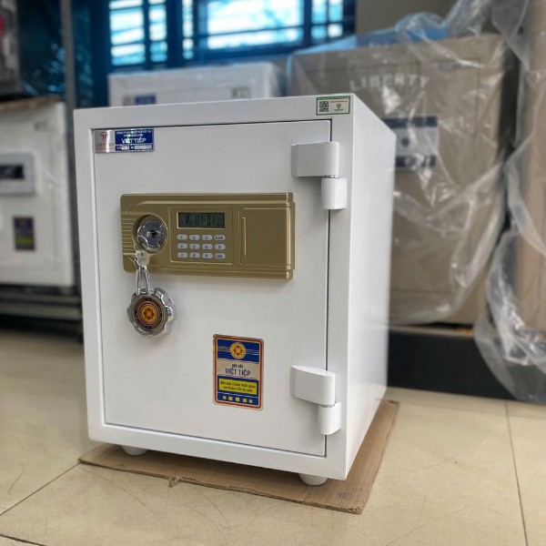 Két sắt việt tiệp K54E màu trắng khóa điện tử