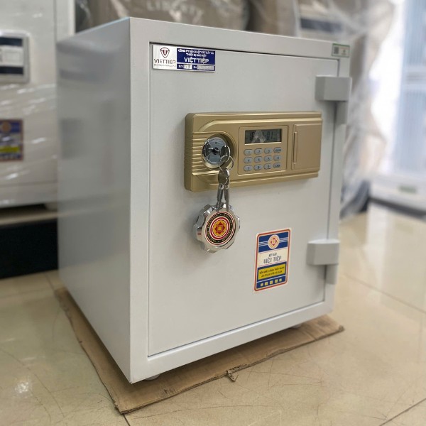 Két sắt việt tiệp K54E màu trắng khóa điện tử