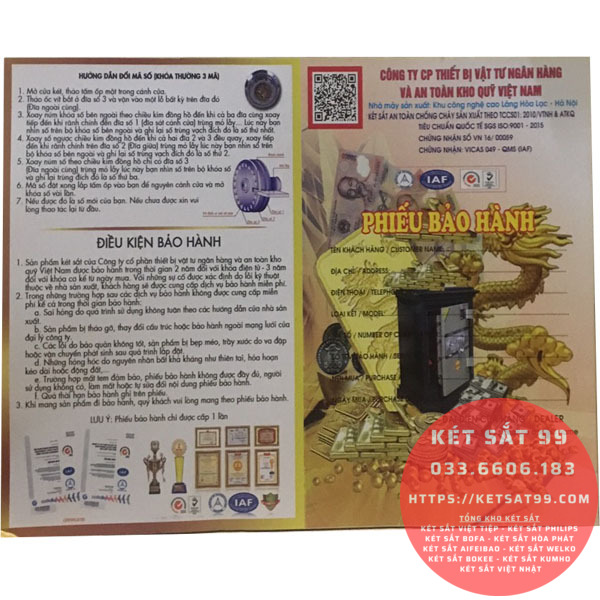 Két sắt Welko KCC150 khóa điện tử