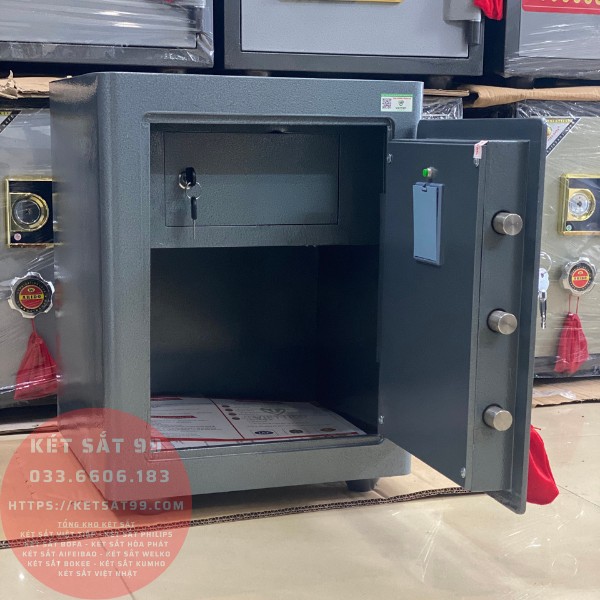 Két sắt Việt Tiệp Luxury KV50 màu xanh