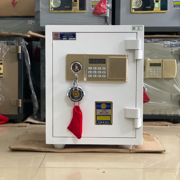 Két sắt việt tiệp KV100 trắng khóa điện tử