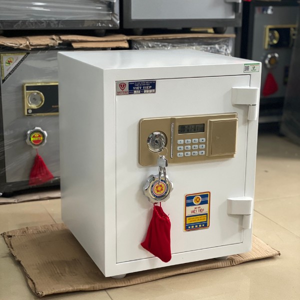 Két sắt việt tiệp KV100 trắng khóa điện tử