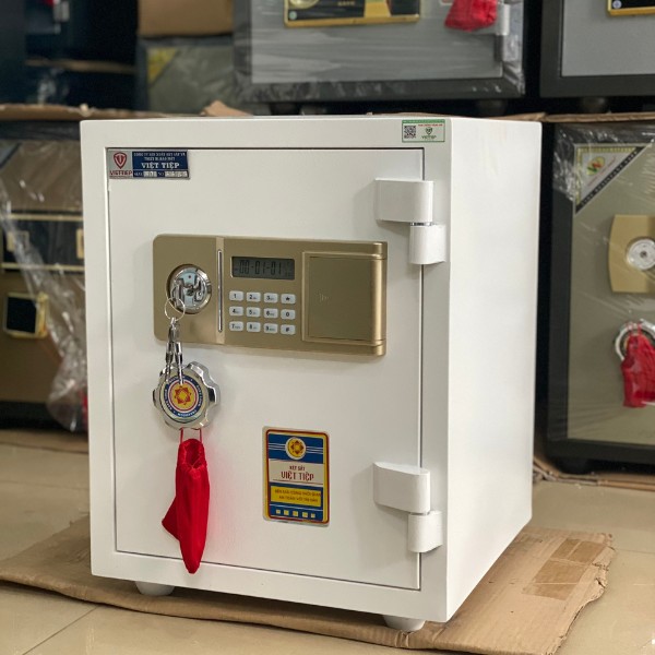 Két sắt việt tiệp KV100 trắng khóa điện tử