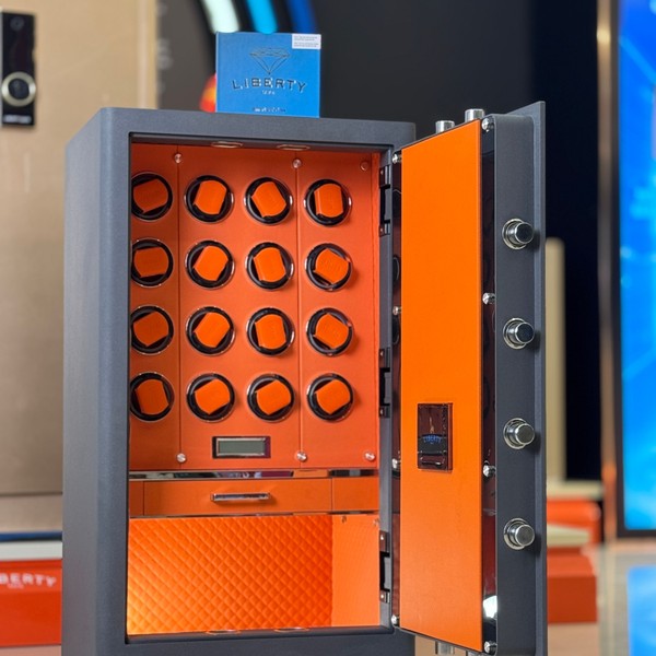 Két sắt đồng hồ Liberty LB1000 Pro 10 Watch Winder 2 ngăn kéo